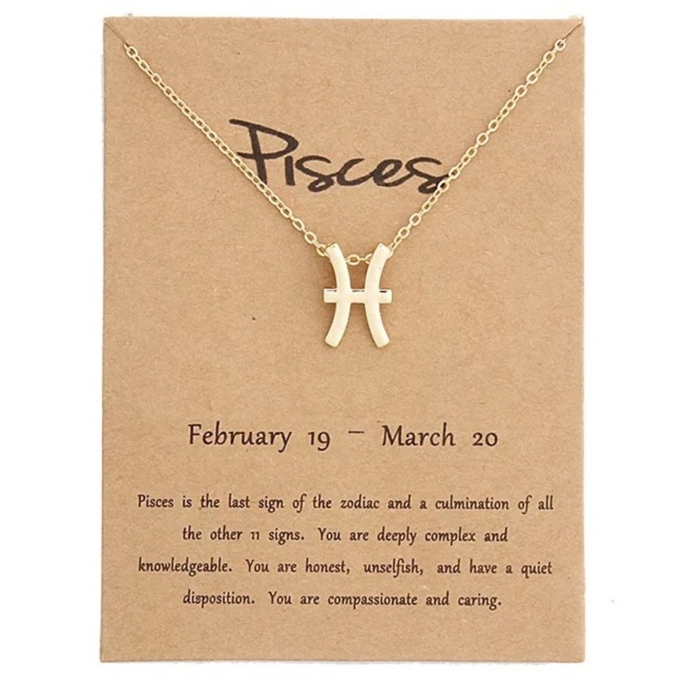 Astrological Zodiac Sign Star Sign Necklace